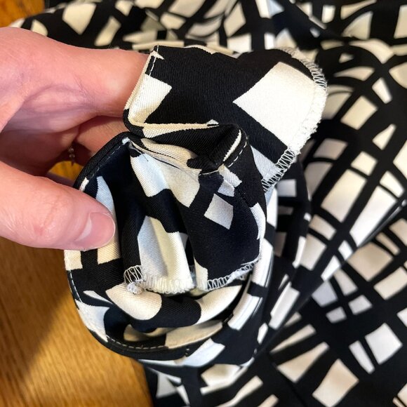 ALYX Plus Size White Black Stripe Windowpane Sleeveless Sheath Dress ALTERED 20W - Picture 16 of 16